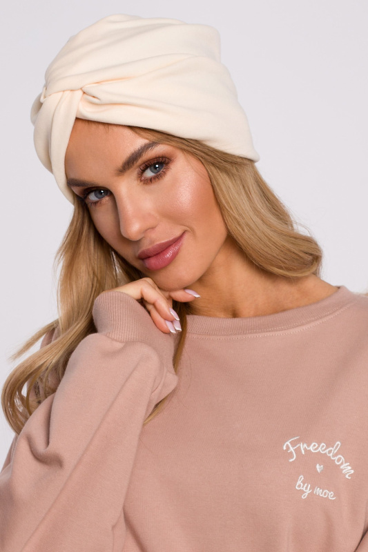 M601 Turban - krémový EU UNI