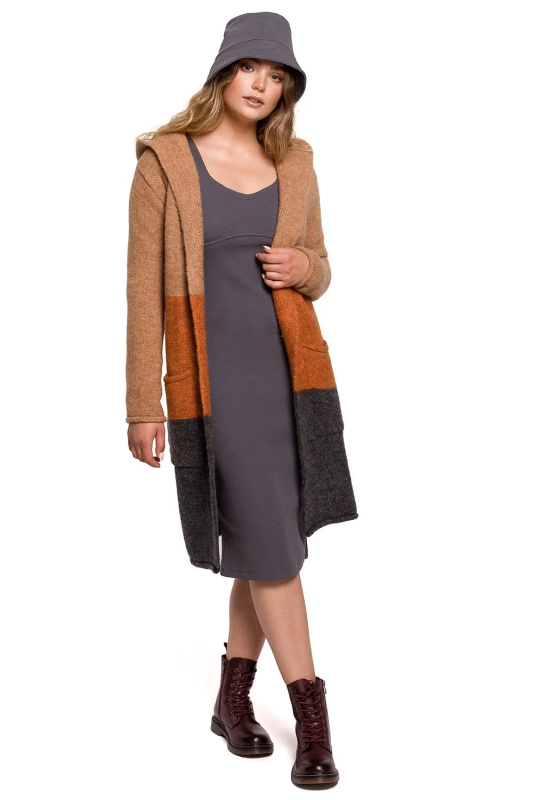 Svetr na zapínání  model 157601 BE Knit L/XL