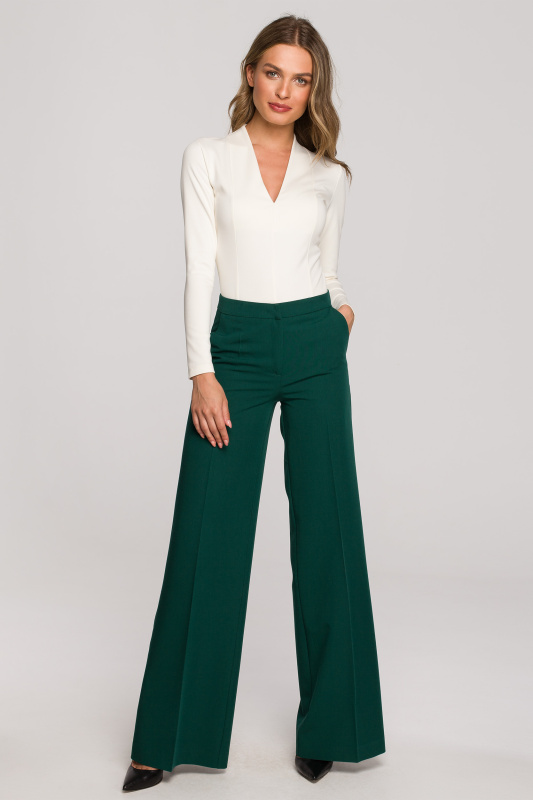 S311 Široké kalhoty - zelené EU S