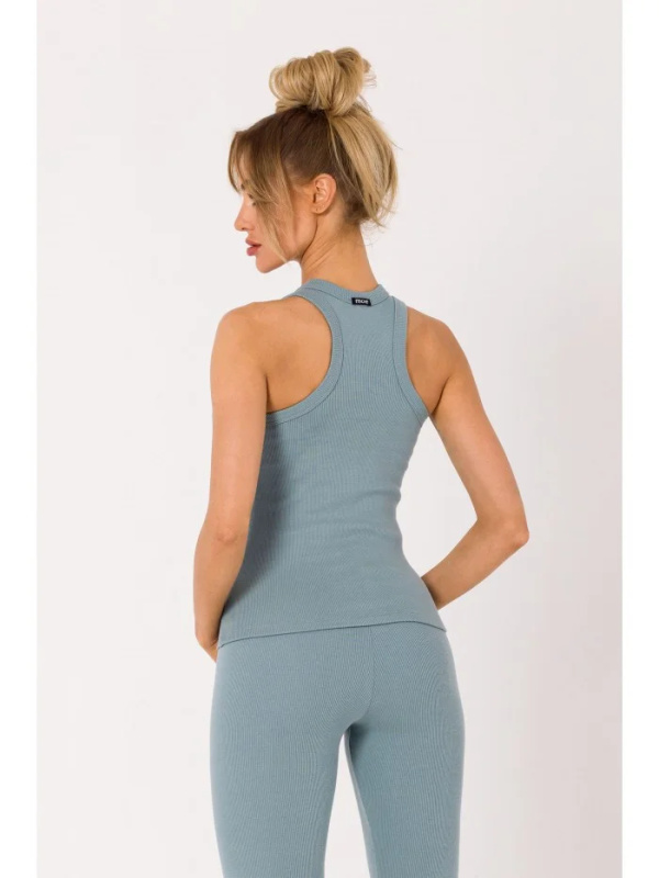 M735 Žebrované tílko - agáve EU S