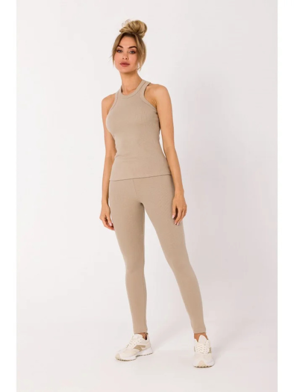 M735 Žebrované tílko - béžové EU M