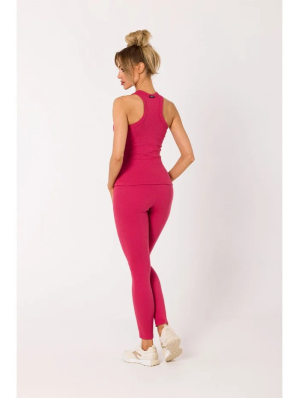 M735 Žebrované tílko - korálové EU M