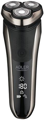 Holicí strojek Adler AD 2933 / výdrž až 180 min / 3 hlavice / černá Varianta: ivi1