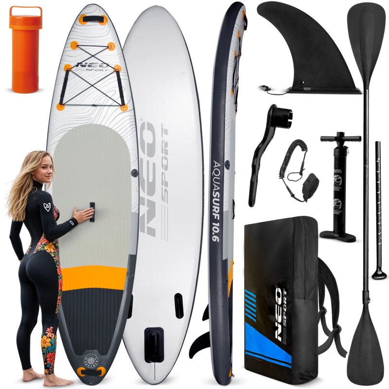 Neo-Sport Aquasurf 10’6 nafukovací paddleboard (SUP) 320 × 84 × 15 cm – set s příslušenstvím