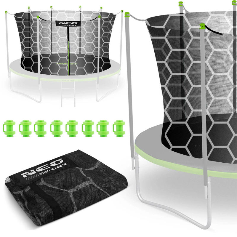 Neo-Sport vnitřní ochranná síť k trampolíně 404 cm (13 ft) pro 8 sloupků