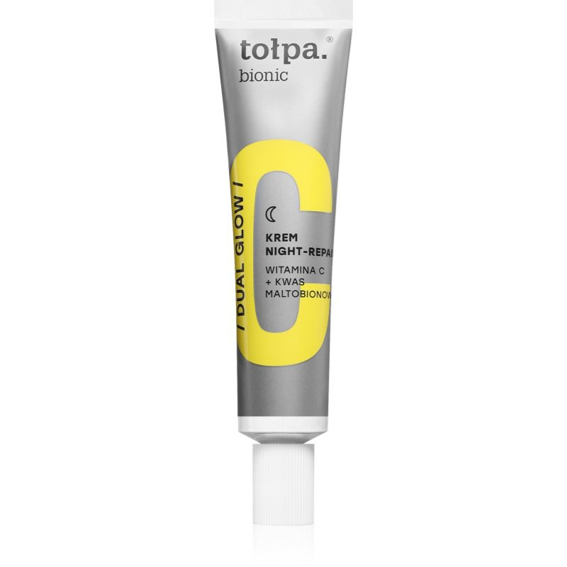 Tołpa Bionic Dual Glow noční krém pro rozjasnění a hydrataci 40 ml