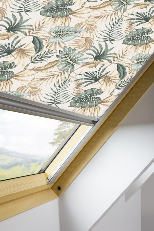 Zatemňující roleta FAKRO ARF Print Rozměry oken: 13 78x160 cm, Barva rolety: Barva – P04