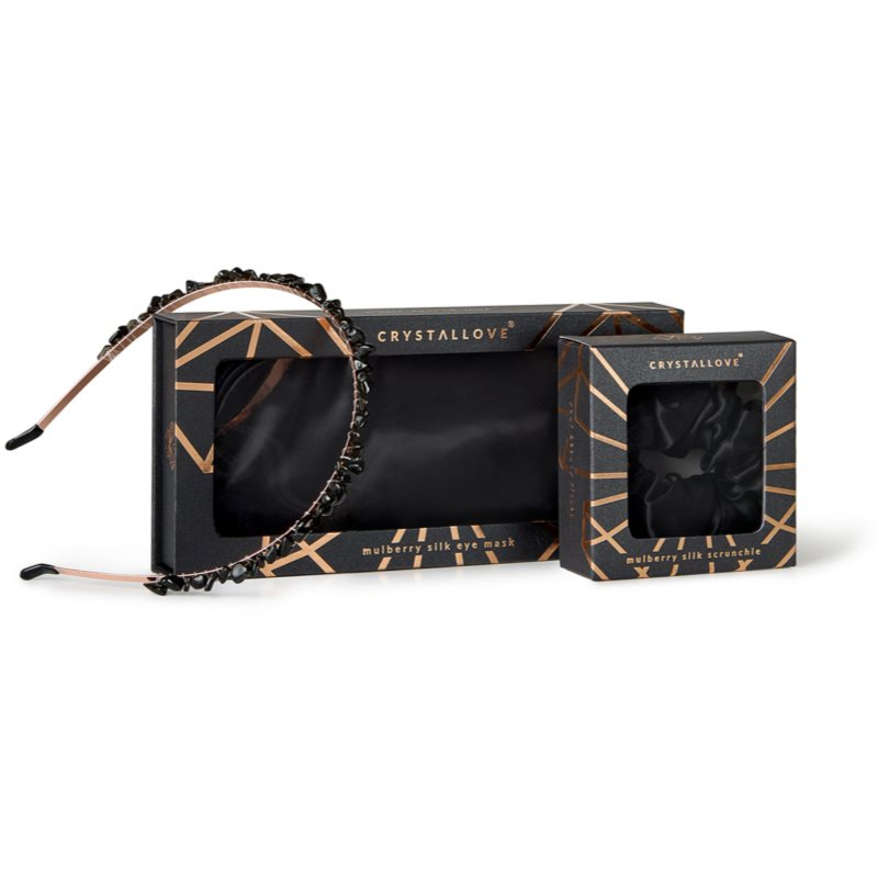 Crystallove Black Silk Set sada na noc