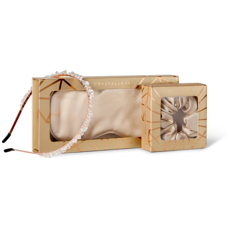 Crystallove Gold Silk Set dárková sada na vlasy
