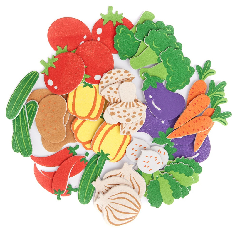 Výřezy z pěnovky samolepicí - Zelenina (44ks)