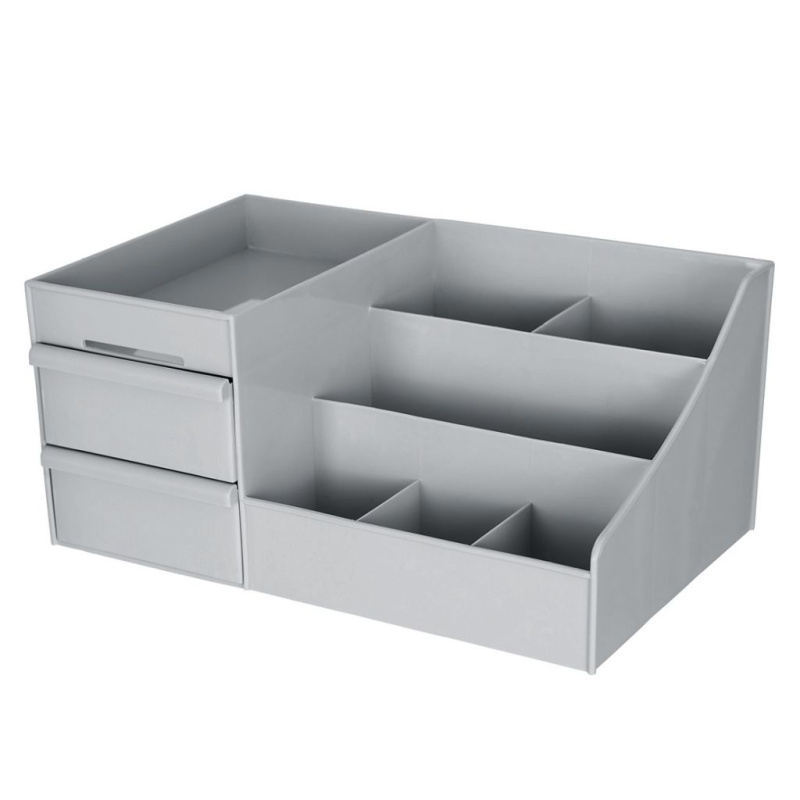 Stolní organizér 35×21,5×16,5cm šedý