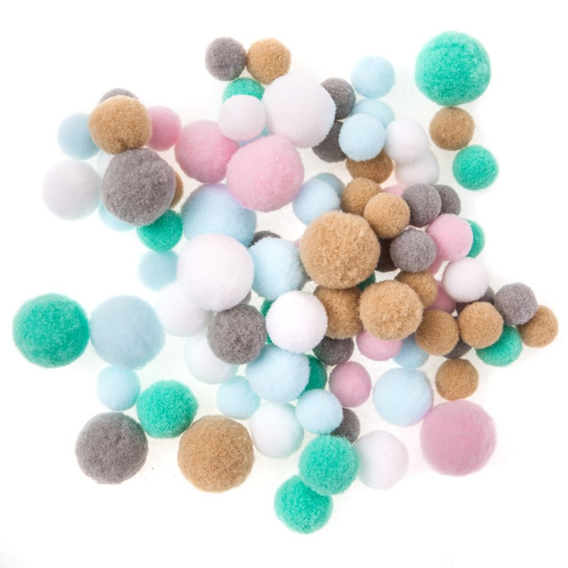 Bambulky 15-25mm (90ks) pastelový mix