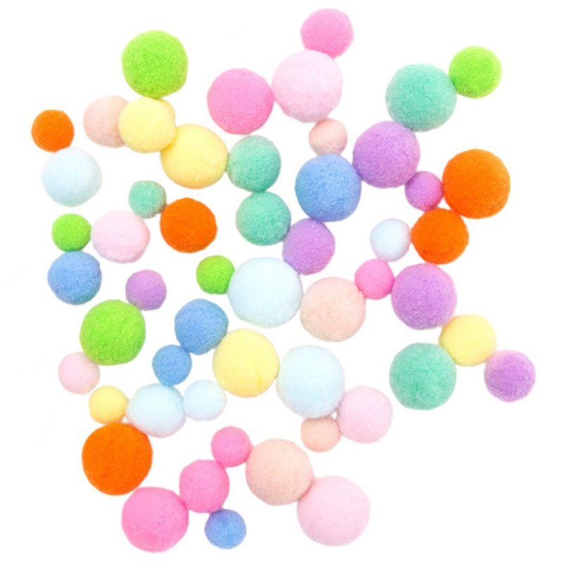 Bambulky 15-25mm (60ks) jarní pastelový mix