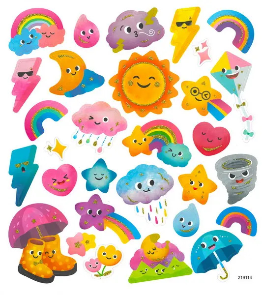 Samolepky papírové DPNK-139 - Počasí