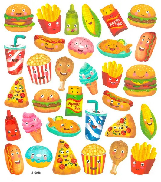 Samolepky papírové DPNK-140 - Svačinka