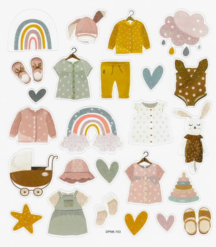 Samolepky 14,8x17cm - Miminko holčička