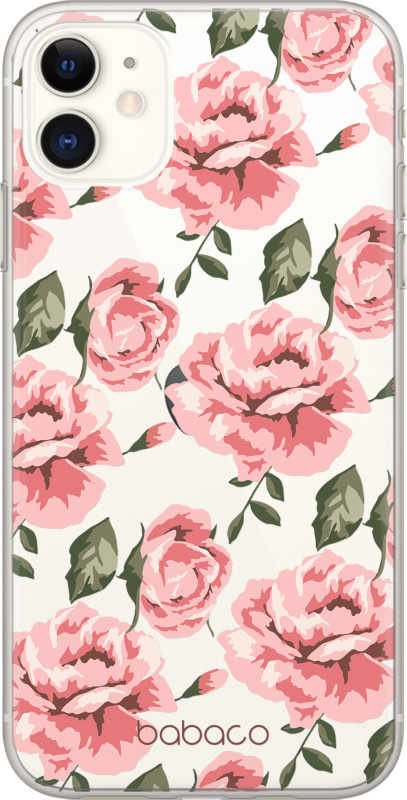 Babaco Ochranný kryt pro iPhone 12 mini - Babaco, Flowers 013 Transparent
