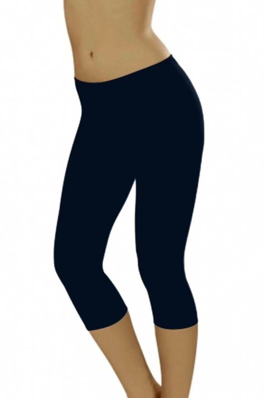 Dámské legíny Leggins short blue - ITALIAN FASHION tmavě modrá XL