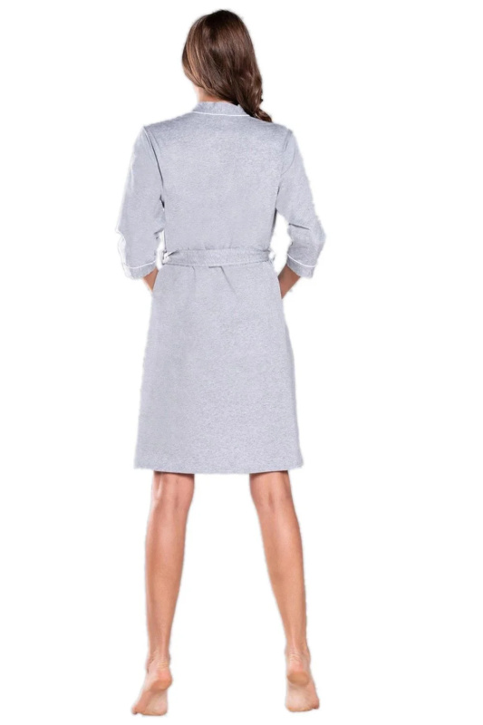 Dámský župan Megan grey plus - ITALIAN FASHION šedá XXL