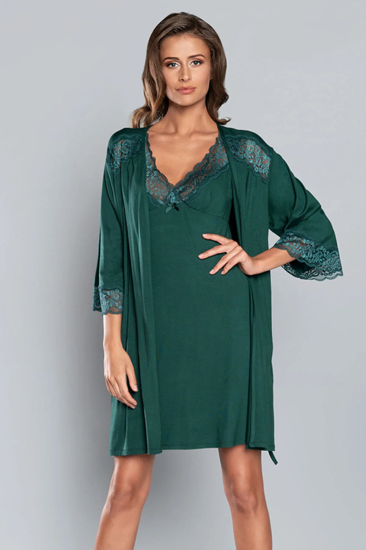 Župan Italian Fashion Samaria r.3/4 Barva: Zelená, Velikost: 2XL