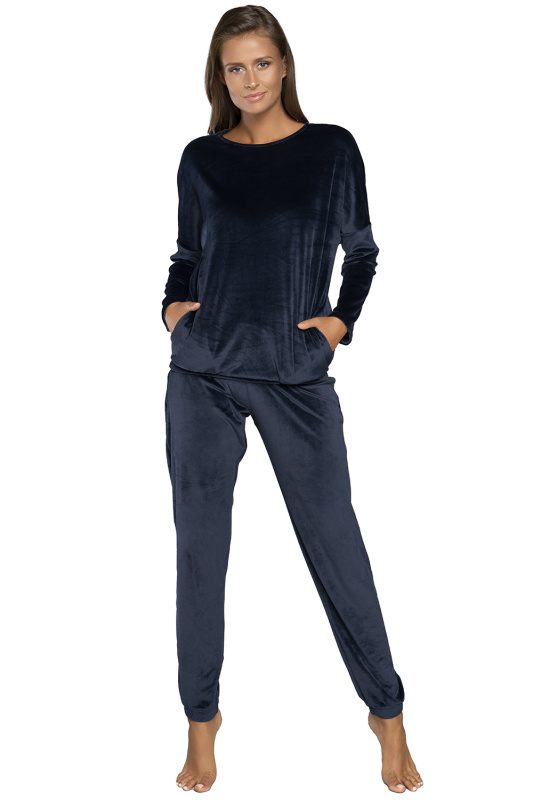 Dámská souprava Italian Fashion Juga dł.r. dł.sp. Barva: Modrá - tmavě, Velikost: 2XL