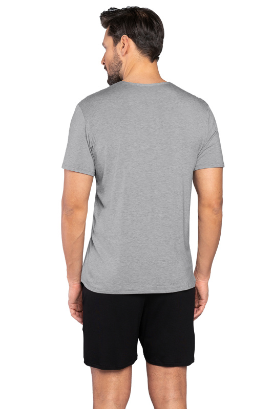 Pánské pyžamo Italian Fashion Dallas kr.r. kr.sp. Barva: Šedá, Velikost: 2XL