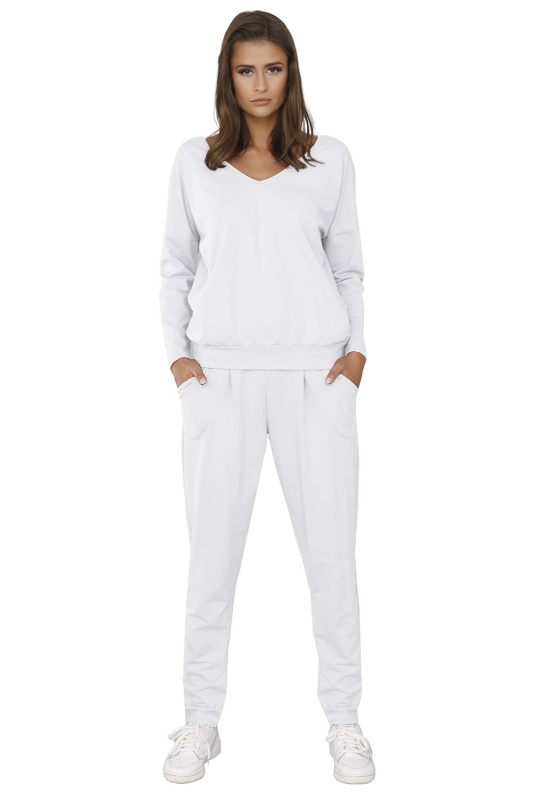 Tepláková souprava Italian Fashion Karina dł.r. dł.sp. Barva: Bílá, Velikost: XL