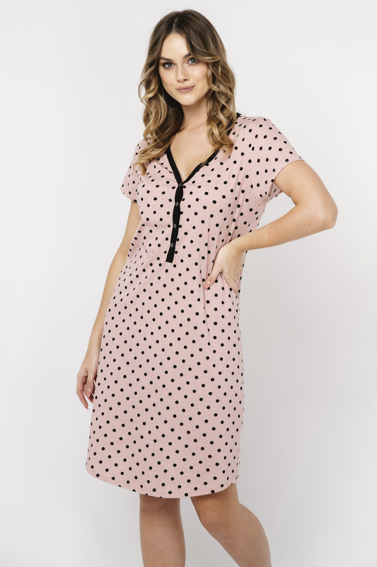 Noční košile Italian Fashion Buscato kr.r. Barva: Růžová, Velikost: XL