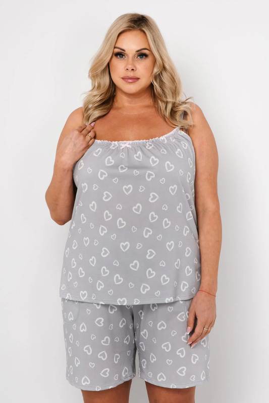Dámské pyžamo Italian Fashion Maribell ws.r. kr.sp. Barva: Bílá, Velikost: 2XL