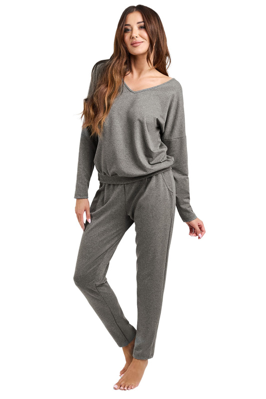Tepláková souprava Italian Fashion Karina dł.r. dł.sp. Barva: Šedá, Velikost: XL