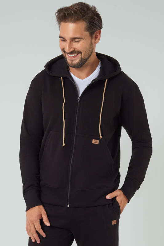 Pánská mikina Italian Fashion Darwin dł.r. Barva: Černá, Velikost: XL