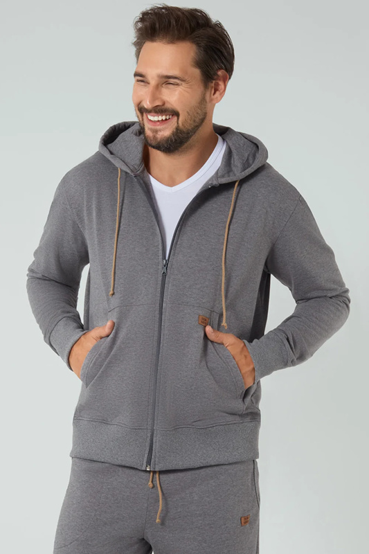 Pánská mikina Italian Fashion Darwin dł.r. Barva: Šedá, Velikost: XL