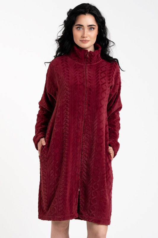 Župan Italian Fashion Rena dł.r. Barva: Bordó, Velikost: 2XL
