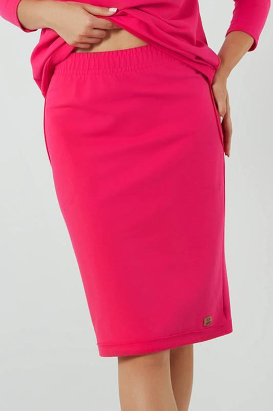 Sukně Italian Fashion Stella midi Barva: Růžová, Velikost: XL