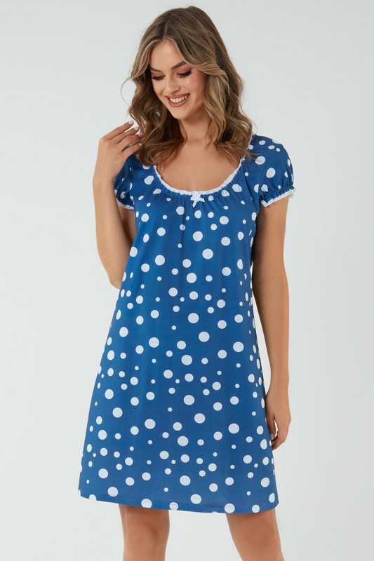 Noční košile Italian Fashion Raba kr.r. Barva: Modrá, Velikost: L