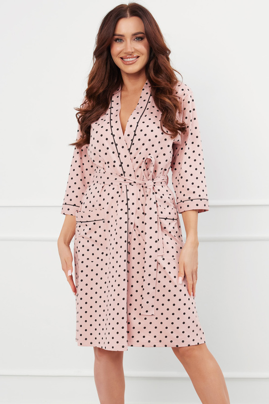 Župan Italian Fashion Bonilla r.3/4 Barva: Růžová, Velikost: M