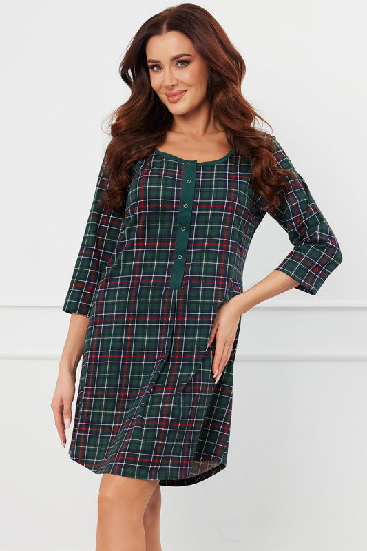 Noční košile Italian Fashion Foggia r.3/4 Barva: Zelená, Velikost: 2XL