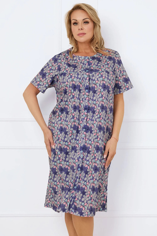 Noční košile Italian Fashion Bonaria kr.r. Barva: Modrá, Velikost: 3XL