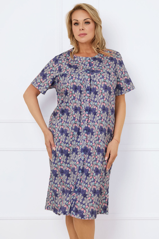 Noční košile Italian Fashion Bonaria kr.r. Barva: Modrá, Velikost: 3XL