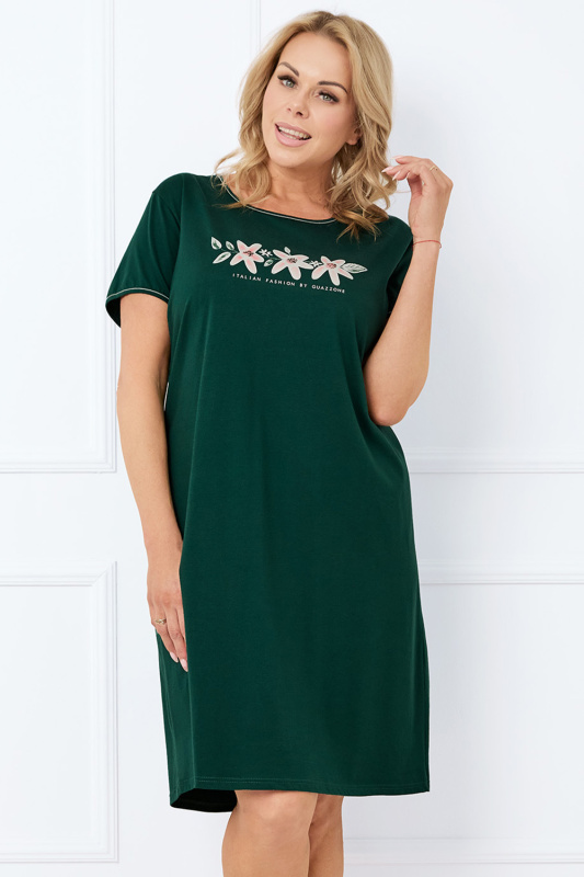 Dámská noční košile Italian Fashion Florisa kr.r. Barva: Zelená, Velikost: L