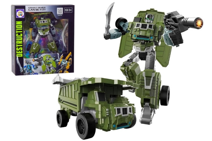 Robot Destruction zelená sklápěčka Power Kong