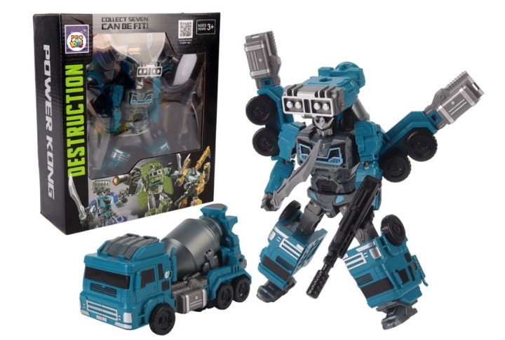 Robot Destruction tyrkysový betonářský vůz