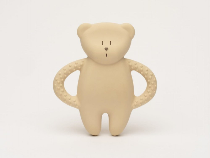 Moonie Kousátko přírodní kaučuk medvídek Sand