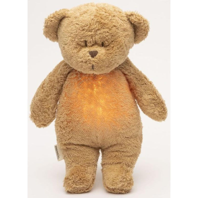 Moonie Bear 2.0 Organic Cappuccino usínáček s melodií 1 ks