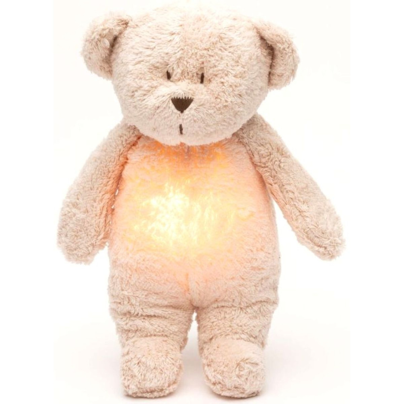 Moonie Bear 2.0 Organic Rose usínáček s melodií 1 ks