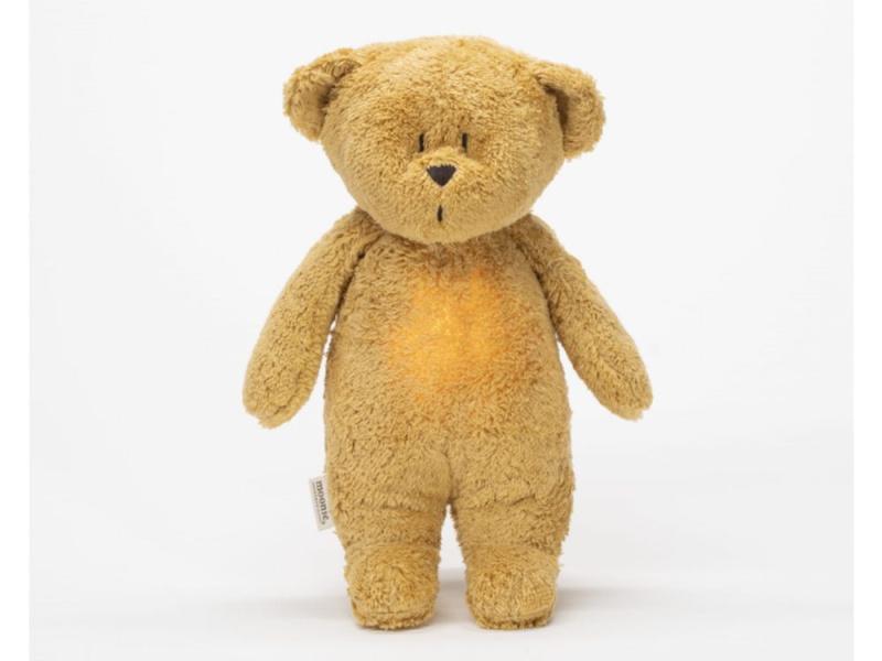 Moonie Bear 2.0 Organic Honey usínáček s melodií 1 ks