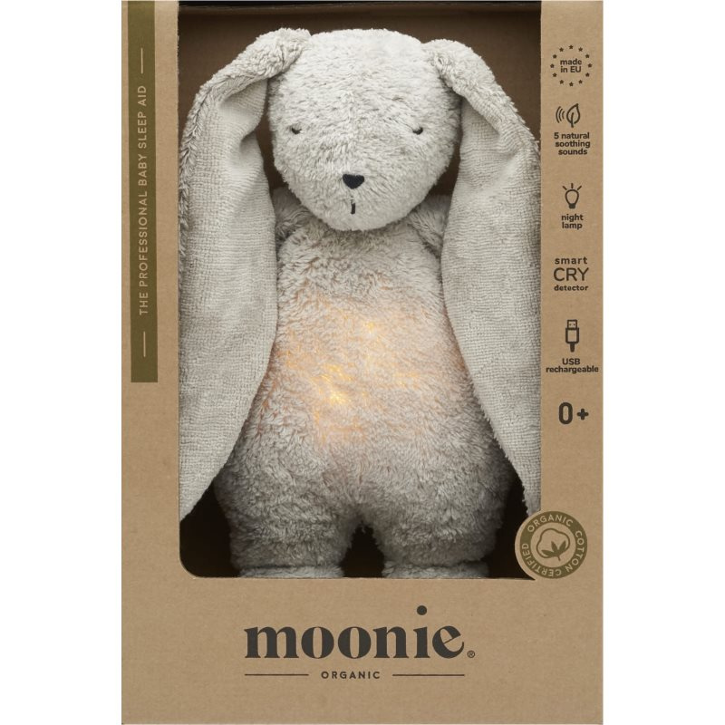 Moonie The Humming Friend 2.0 Organic Grey usínáček s melodií 1 ks