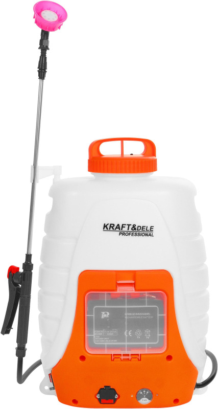 KRAFT&DELE Akumulátorový postřikovač 18 l, sada XXL s tryskou, 12 V, 8 Ah KD2031