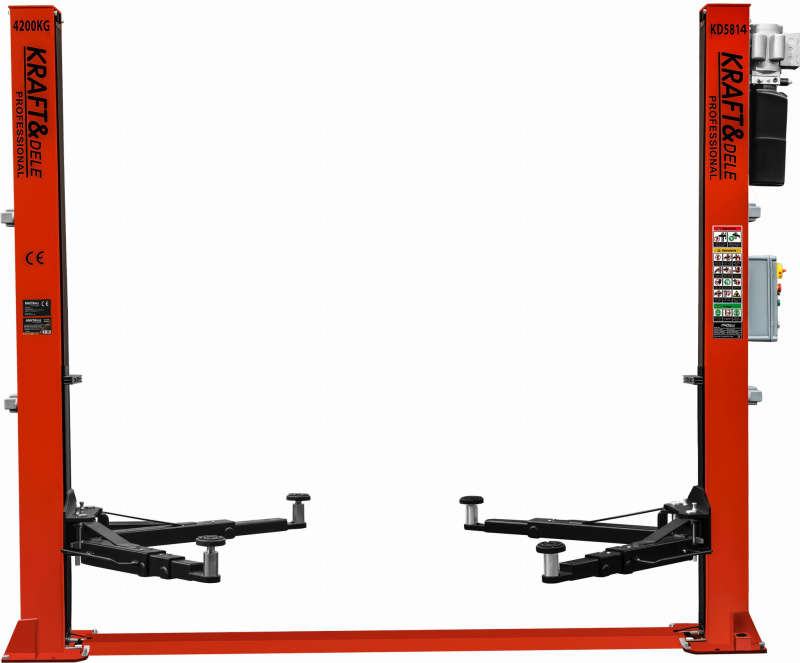 KRAFT&DELE Dvousloupový zvedák 4,2t AUTOMAT 400 V, 2,2 kW, model KD5814_2K