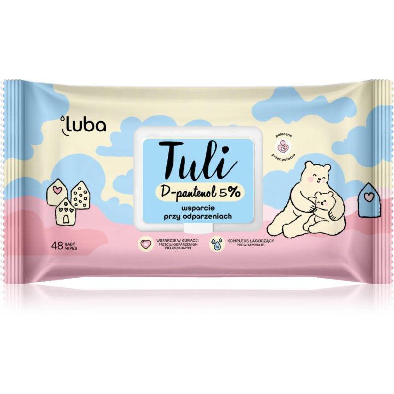 Luba Tuli D-panthenol 5% vlhčené ubrousky pro děti 48 ks